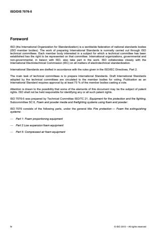 ISO 7076-5:2014 ISO 7076-5:2014 - Fire protection -- Foam fire extinguishing systems - Page 4 preview