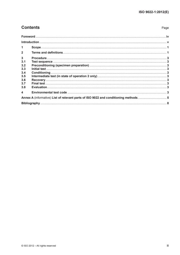 ISO 9022-1:2012 - Optics and photonics -- Environmental test methods