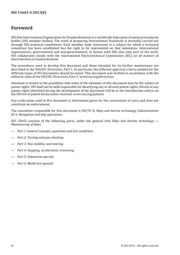 ISO 13643-3:2013 ISO 13643-3:2013 - Ships and marine technology -- Manoeuvring of ships - Page 4 preview