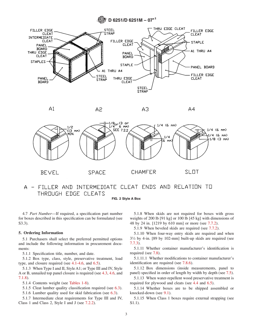 ASTM D6251/D6251M-07e1 - Standard Specification for Wood-Cleated Panelboard Shipping Boxes