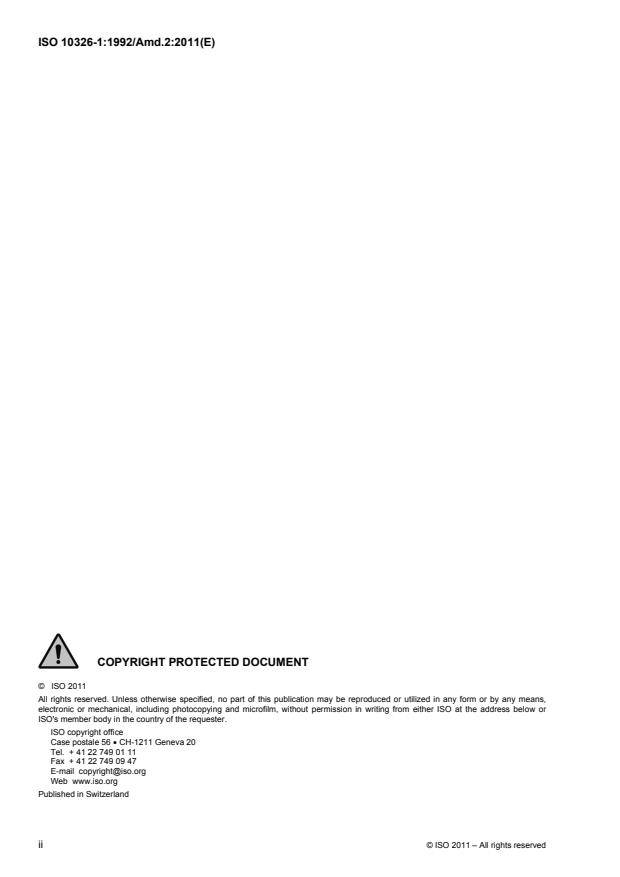 ISO 10326-1:1992/Amd 2:2011 ISO 10326-1:1992/Amd 2:2011 - Page 2 preview