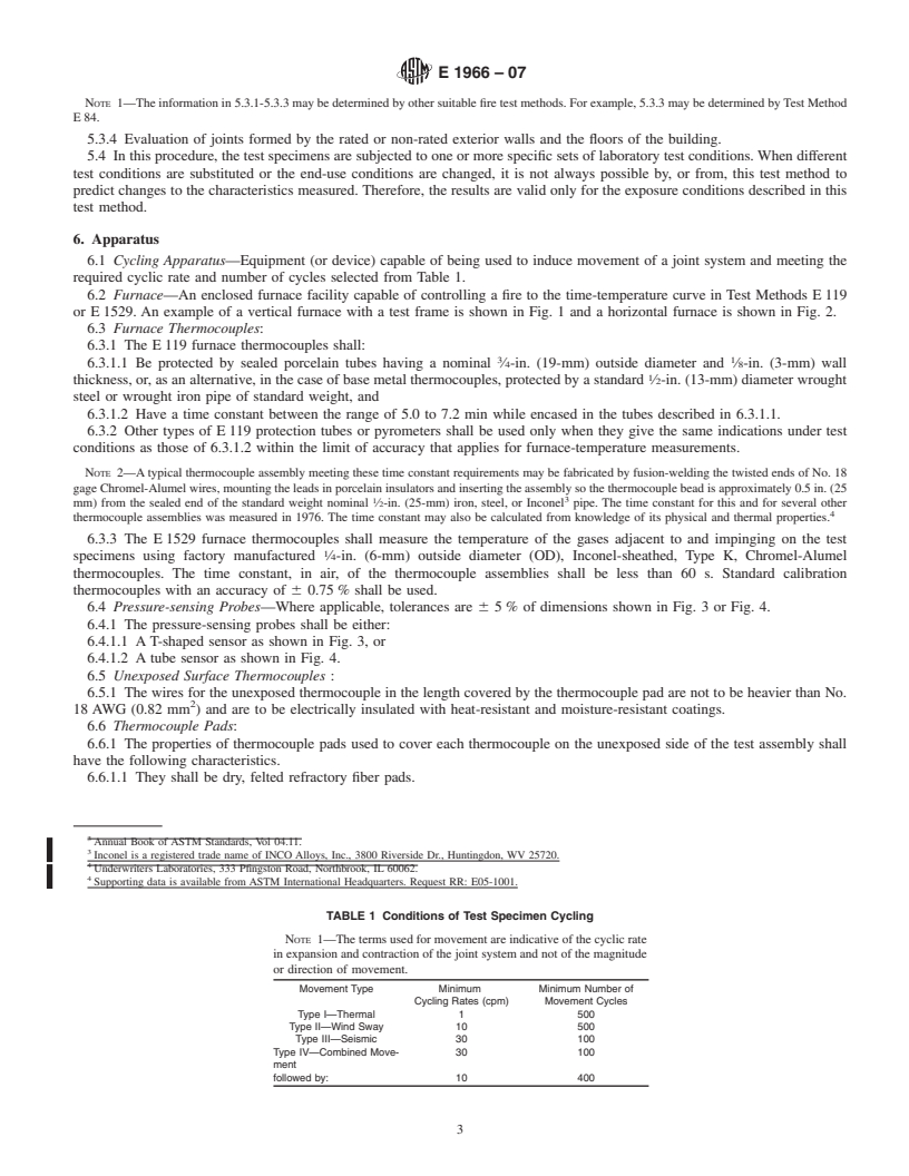 REDLINE ASTM E1966-07 - Standard Test Method for Fire-Resistive Joint Systems