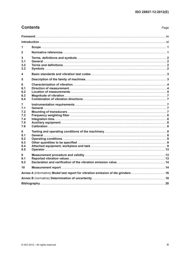 ISO 28927-12:2012 - Hand-held portable power tools -- Test methods for evaluation of vibration emission
