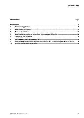 ISO 24035:2014 - Transmissions par courroies -- Courroies trapézoidales et poulies correspondantes pour les machines agricoles -- Dimensions