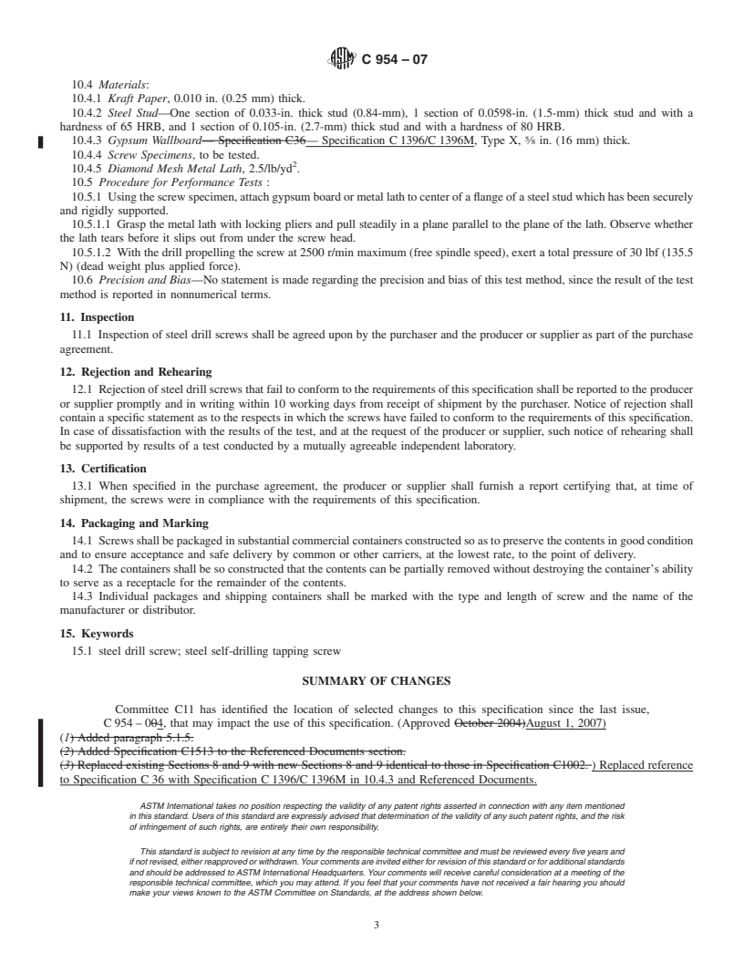 ASTM C 36 - Standard Specification For Gypsum Wallboard PDF