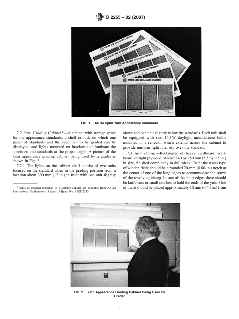 ASTM D2255-02(2007) - Standard Test Method for Grading Spun Yarns for Appearance