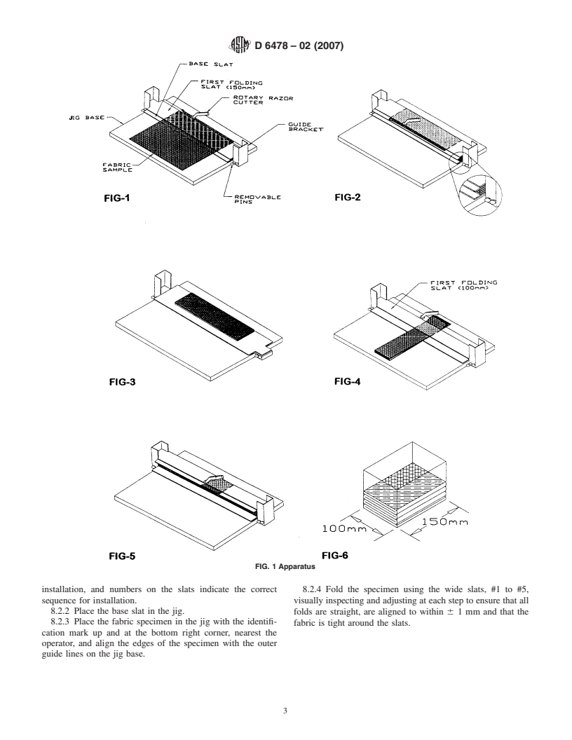 ASTM D6478-02(2007) - Standard Test Method for Determining Specific Packability of Fabrics Used in Inflatable Restraints