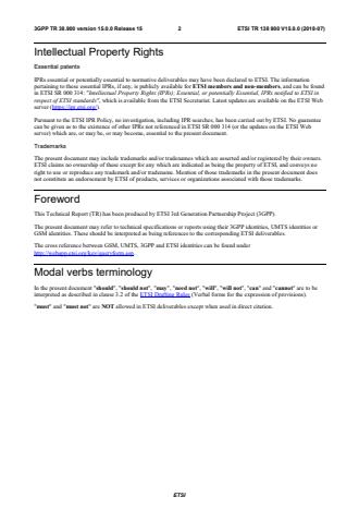 ETSI TR 138 900 V15.0.0 (2018-07) - LTE; 5G; Study on channel model for frequency spectrum above 6 GHz (3GPP TR 38.900 version 15.0.0 Release 15)