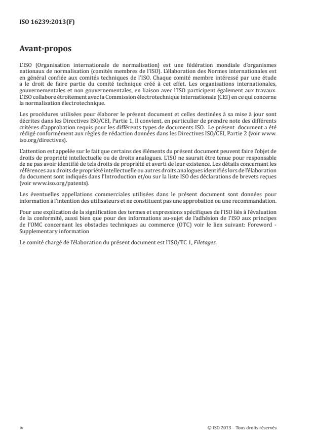 ISO 16239:2013 ISO 16239:2013 - Piges métriques pour mesurage des filetages - Page 4 preview