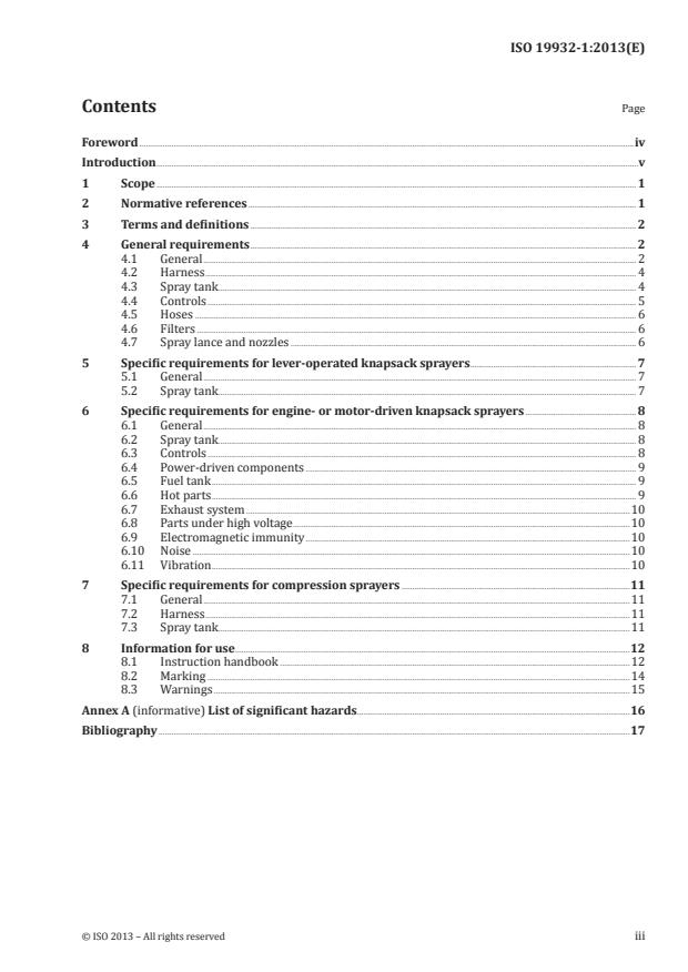 ISO 19932-1:2013 - Equipment for crop protection -- Knapsack sprayers