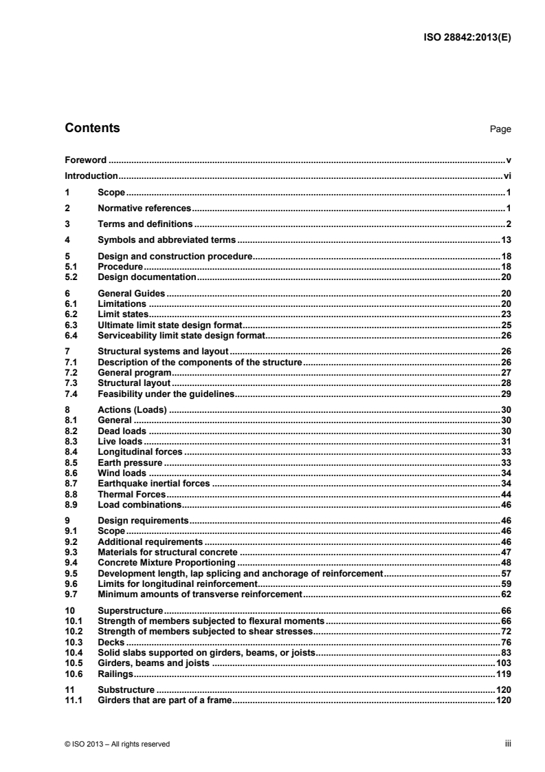 ISO 28842:2013 - Guidelines for simplified design of reinforced concrete bridges
Released:6/20/2013