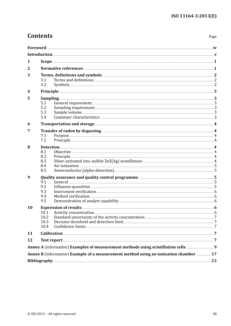 ISO 13164-3:2013 - Water quality — Radon-222 — Part 3: Test method using emanometry
Released:8/27/2013