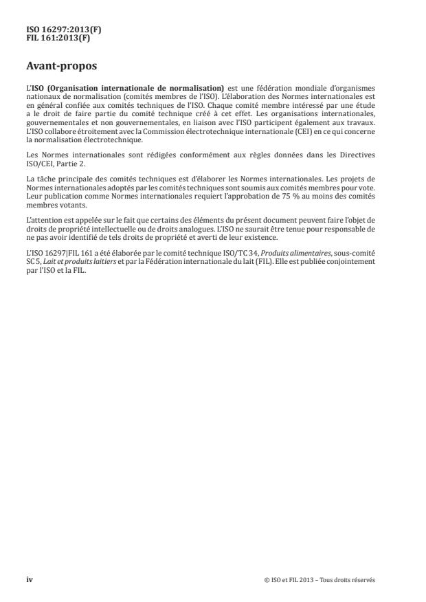 ISO 16297:2013 ISO 16297:2013 - Lait -- Dénombrement bactérien -- Protocole pour l'évaluation des méthodes alternatives - Page 4 preview