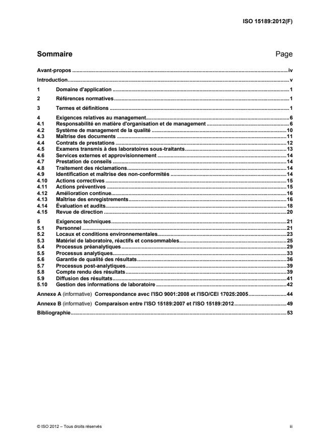 ISO 15189:2012 - Laboratoires de biologie médicale -- Exigences concernant la qualité et la compétence
