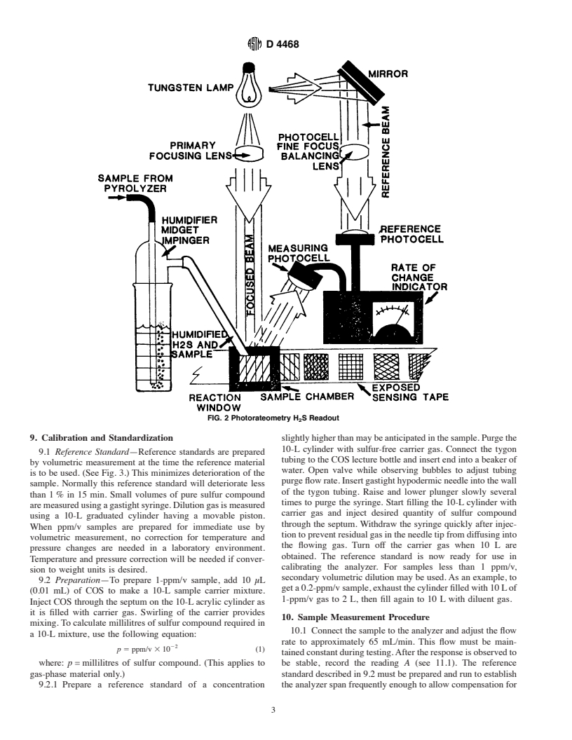 ASTM D4468-85(2000) - Standard Test Method for Total Sulfur in Gaseous Fuels by Hydrogenolysis and Rateometric Colorimetry