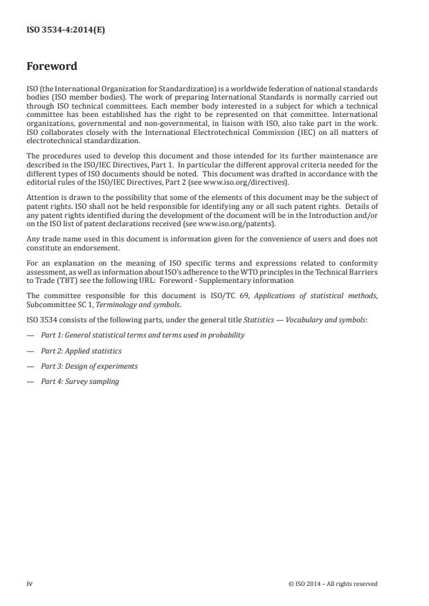 ISO 3534-4:2014 ISO 3534-4:2014 - Statistics -- Vocabulary and symbols - Page 4 preview