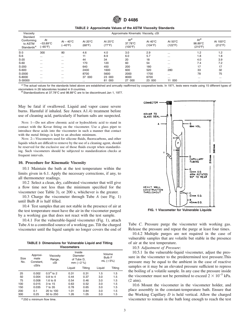 ASTM D4486-91(2001) - Standard Test Method for Kinematic Viscosity of Volatile and Reactive Liquids