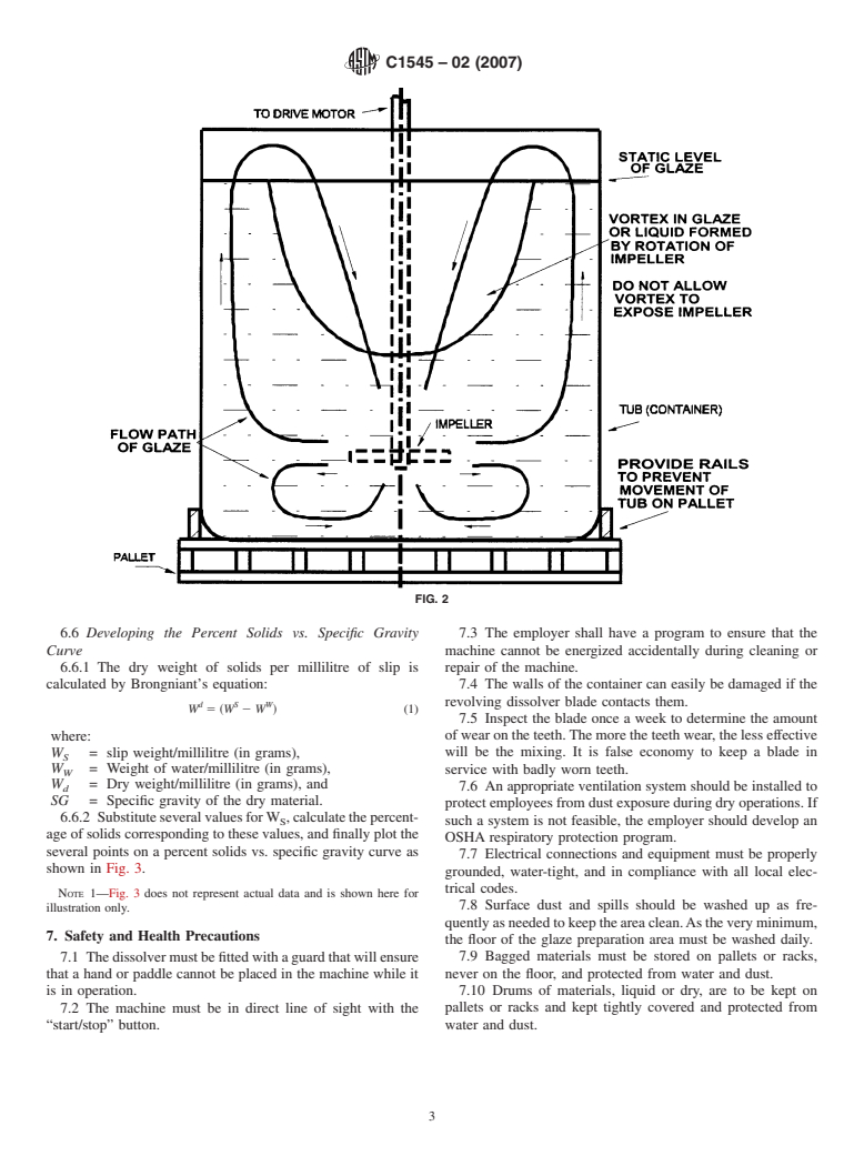 ASTM C1545-02(2007) - Practice for Dispersing Pigments and Other Materials into Water-Based Suspensions with a High Intensity Mixer