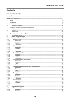 ETSI EN 304 220-2 V1.2.1 (2024-08) - Wideband data transmission SRD; Harmonised Standard for access to radio spectrum; Part 2: Wideband data transmission devices: terminal node operating in the frequency bands 863 MHz to 868 MHz and 915,8 MHz to 919,4 MHz - Page 3 preview