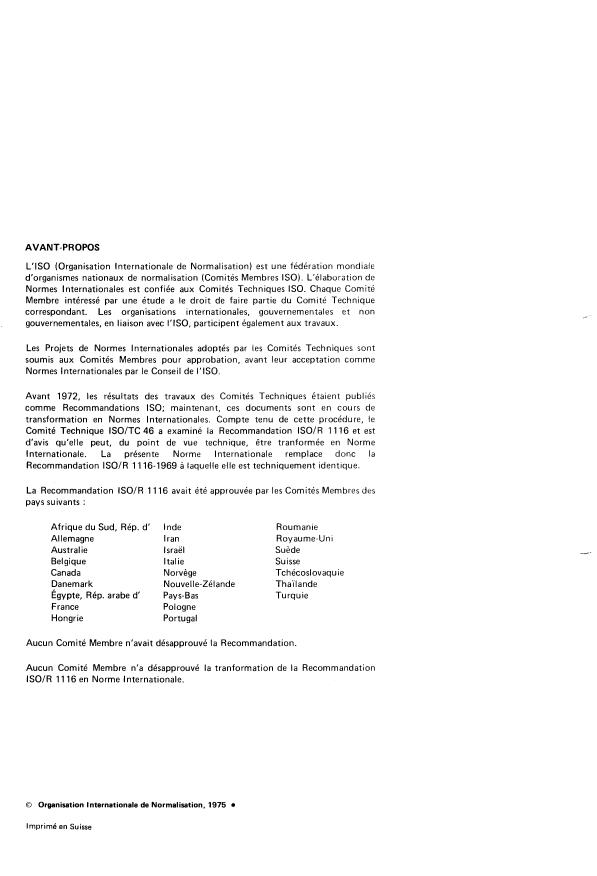 ISO 1116:1975 ISO 1116:1975 - Microcopie -- Microfilms de 16 mm et de 35 mm et leurs bobines d'approvisionnement et de lecture - Page 2 preview