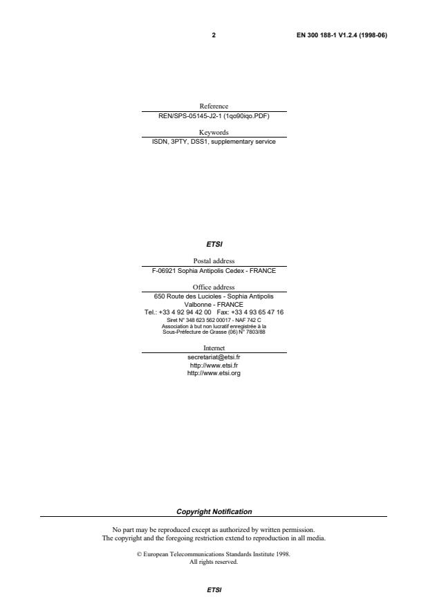 SIST EN 300 188-1 V1.2.4:2005 SIST EN 300 188-1 V1.2.4:2005 - Page 4 preview