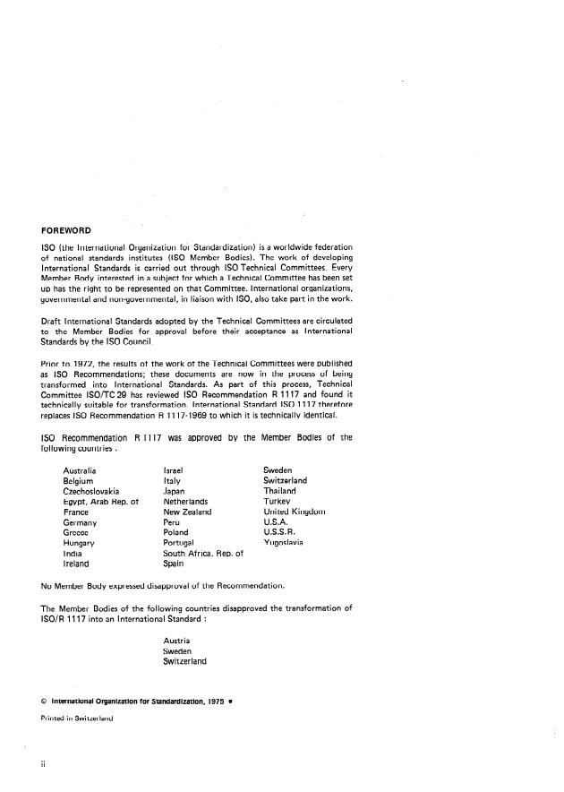 ISO 1117:1975 ISO 1117:1975 - Bonded abrasive products -- Grinding-wheel dimensions (Part 2) - Page 2 preview