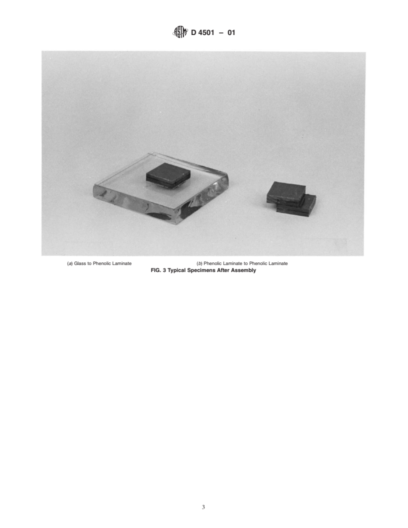 ASTM D4501-01 - Standard Test Method for Shear Strength of Adhesive Bonds Between Rigid Substrates by the Block-Shear Method