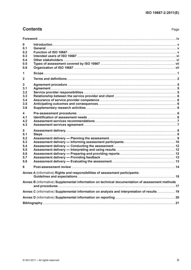 ISO 10667-2:2011 - Assessment service delivery -- Procedures and methods to assess people in work and organizational settings