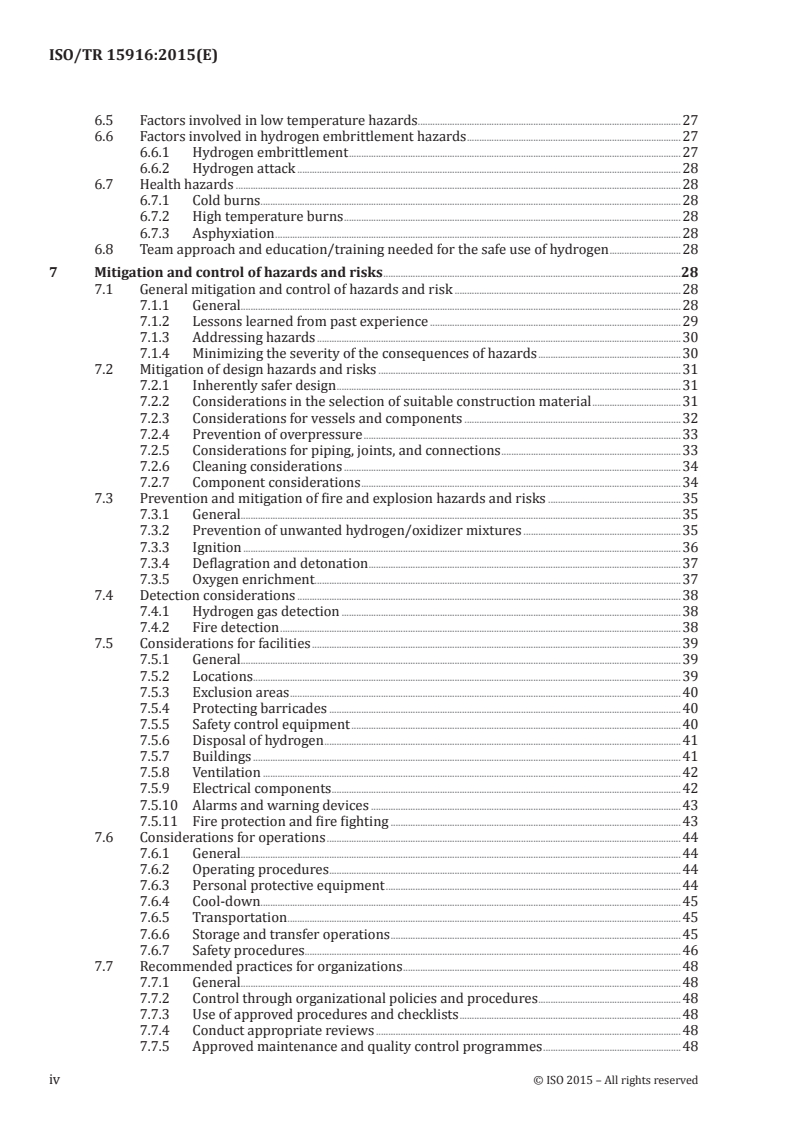 ISO/TR 15916:2015 ISO/TR 15916:2015 - Basic considerations for the safety of hydrogen systems
Released:12/3/2015 - Page 4 preview