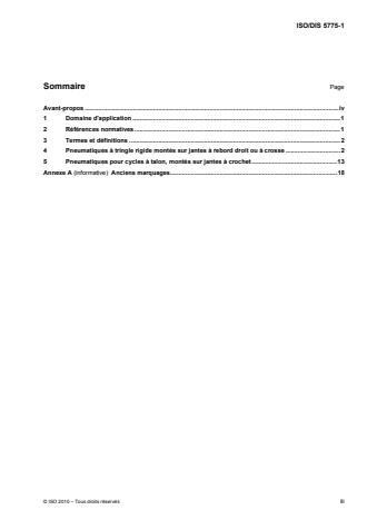 ISO 5775-1:2014 - Pneumatiques et jantes pour cycles