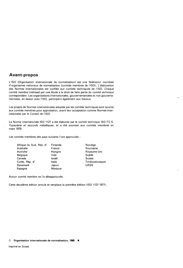 ISO 1127:1980 ISO 1127:1980 - Stainless steel tubes — Dimensions, tolerances and conventional masses per unit length
Released:3/1/1980 - Page 2 preview