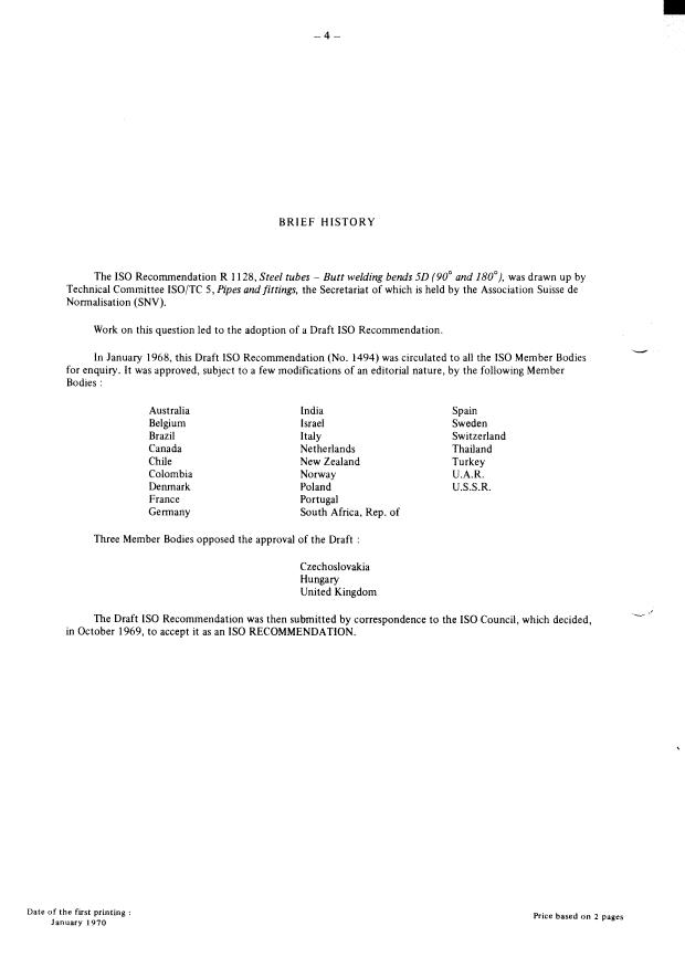 ISO/R 1128:1969 ISO/R 1128:1969 - Withdrawal of ISO/R 1128-1969 - Page 4 preview