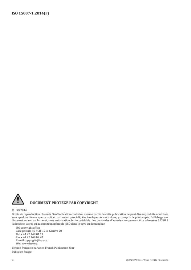 ISO 15007-1:2014 ISO 15007-1:2014 - Véhicules routiers -- Mesurage du comportement visuel du conducteur en relation avec les systèmes de commande et d'information du transport - Page 2 preview