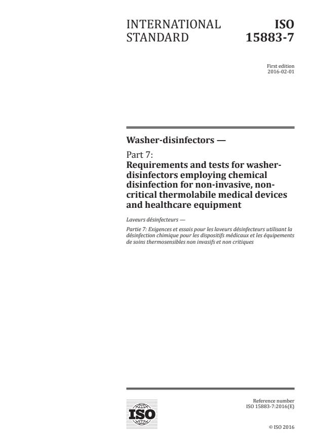ISO 15883-7:2016 - Washer-disinfectors