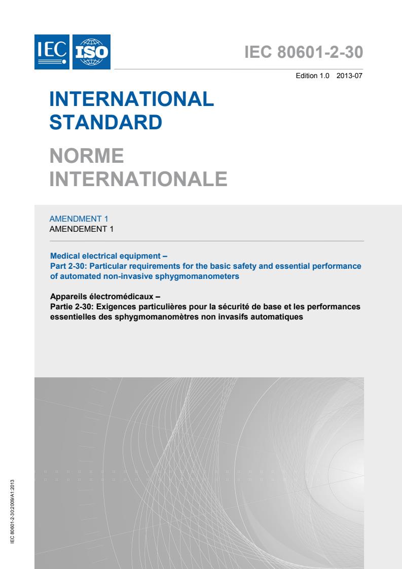 IEC 80601-2-30:2009/Amd 1:2013 IEC 80601-2-30:2009/Amd 1:2013 - Page 1 preview