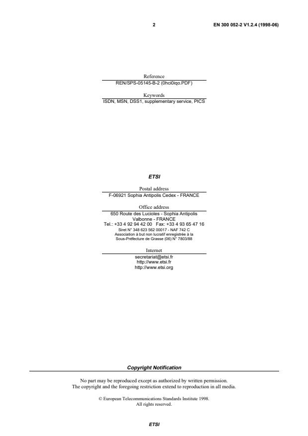 SIST EN 300 052-2 V1.2.4:2005 SIST EN 300 052-2 V1.2.4:2005 - Page 4 preview