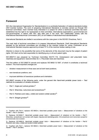 ISO 28927-8:2009/Amd 1:2015 ISO 28927-8:2009/Amd 1:2015 - Polishing machines, modified feed forces - Page 4 preview