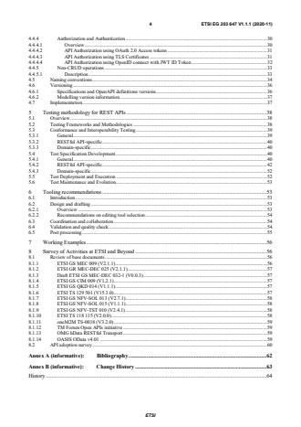 SIST EG 203 647 V1.1.1:2021 ETSI EG 203 647 V1.1.1 (2020-11) - Methods for Testing and Specification (MTS); Methodology for RESTful APIs specifications and testing - Page 4 preview