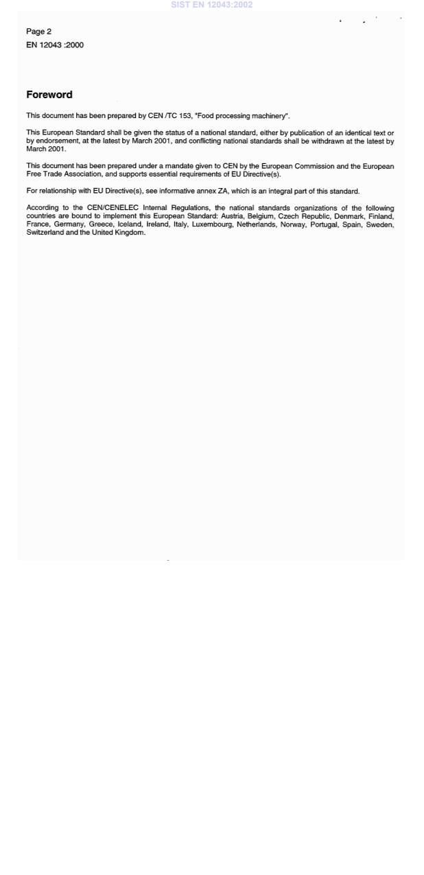 EN 12043:2000 EN 12043:2002 - Page 4 preview