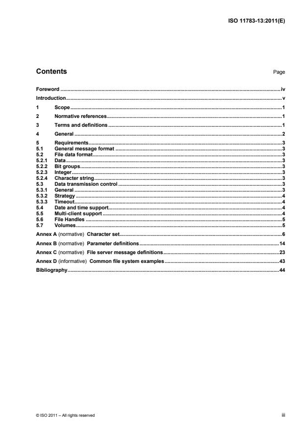 ISO 11783-13:2011 - Tractors and machinery for agriculture and forestry -- Serial control and communications data network