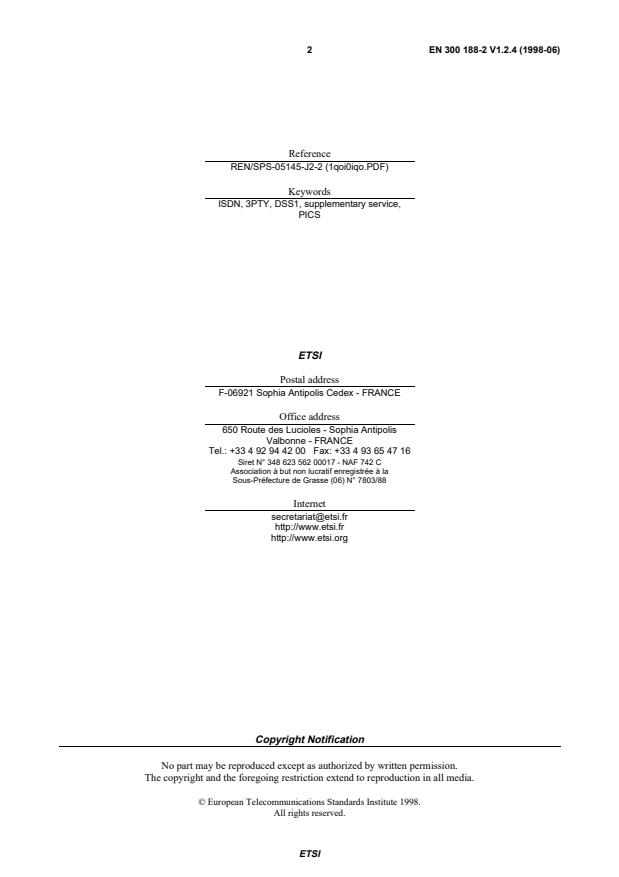 SIST EN 300 188-2 V1.2.4:2005 SIST EN 300 188-2 V1.2.4:2005 - Page 4 preview