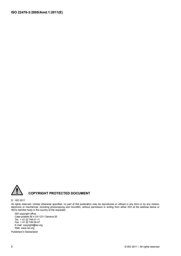 ISO 22476-3:2005/Amd 1:2011 ISO 22476-3:2005/Amd 1:2011 - Page 2 preview