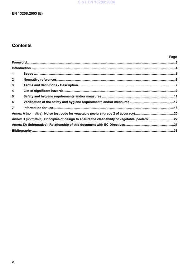 EN 13208:2003 EN 13208:2004 - Page 4 preview