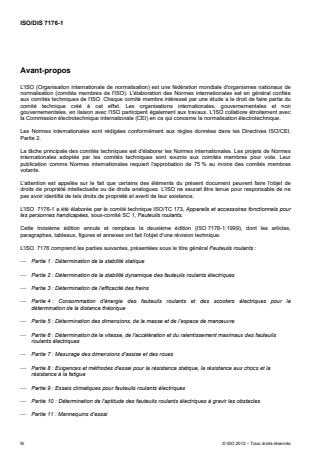 ISO 7176-1:2014 ISO 7176-1:2014 - Fauteuils roulants - Page 4 preview