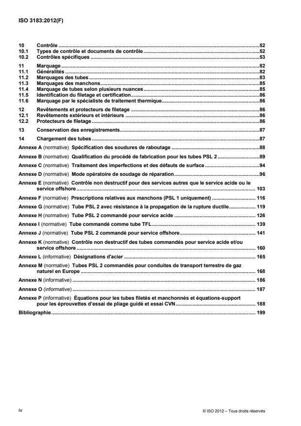 ISO 3183:2012 ISO 3183:2012 - Industries du pétrole et du gaz naturel -- Tubes en acier pour les systemes de transport par conduites - Page 4 preview