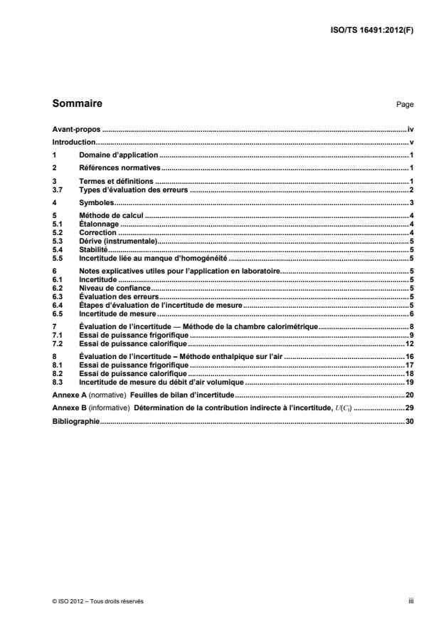 ISO/TS 16491:2012 - Lignes directrices pour l'évaluation de l'incertitude de mesure lors des essais de puissance frigorifique et calorifique des climatiseurs et des pompes a chaleur