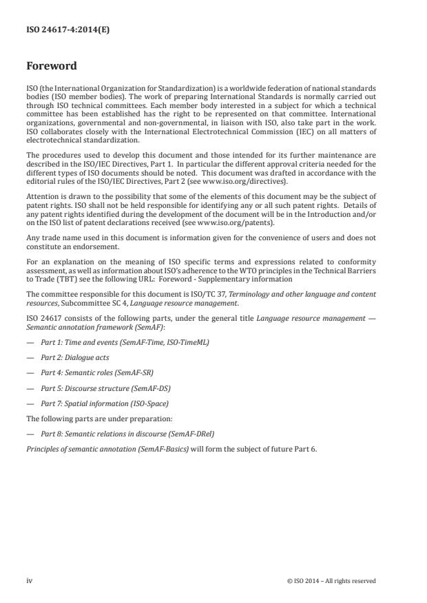 SIST ISO 24617-4:2018 ISO 24617-4:2014 - Language resource management -- Semantic annotation framework (SemAF) - Page 4 preview