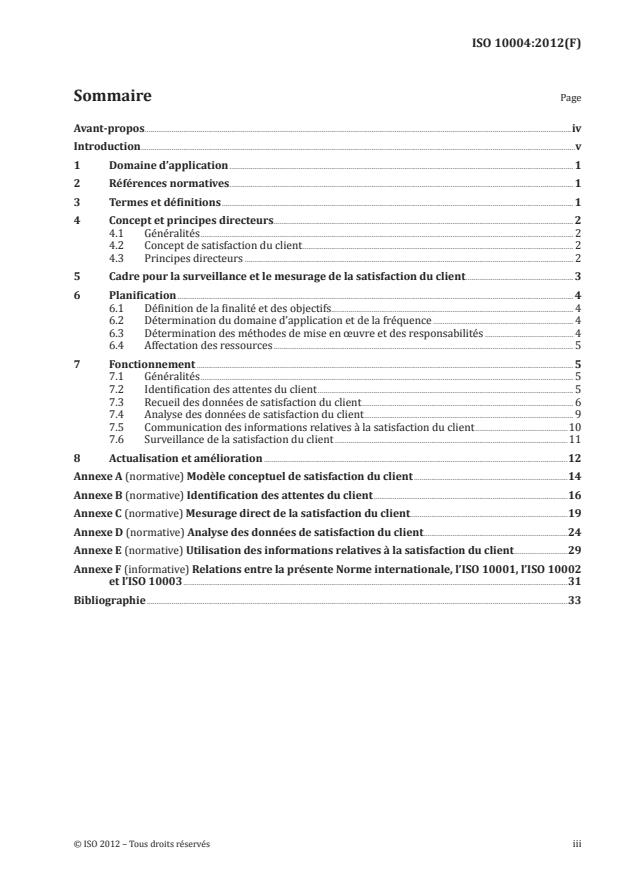 ISO 10004:2012 - Management de la qualité -- Satisfaction du client -- Lignes directrices relatives a la surveillance et au mesurage