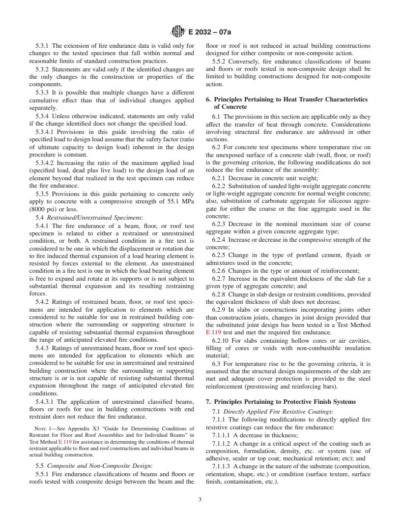 ASTM E2032-07a - Standard Guide for Extension of Data From Fire Resistance Tests Conducted in Accordance with ASTM E 119