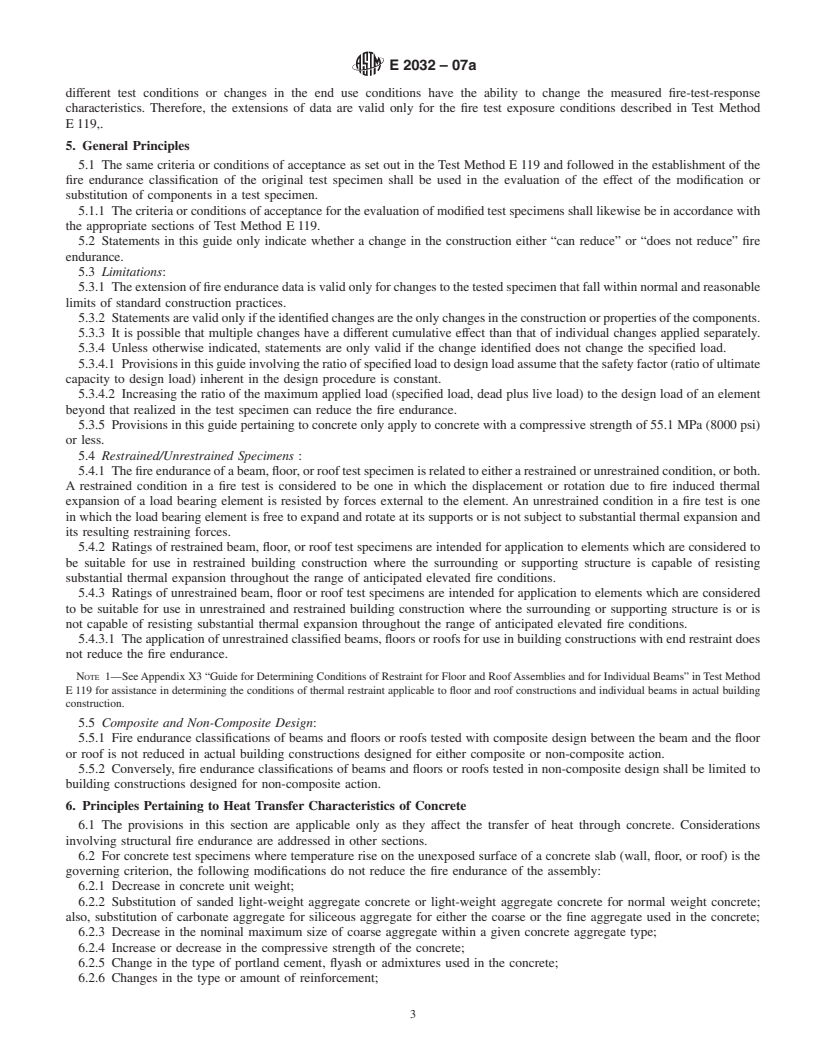 REDLINE ASTM E2032-07a - Standard Guide for Extension of Data From Fire Resistance Tests Conducted in Accordance with ASTM E 119